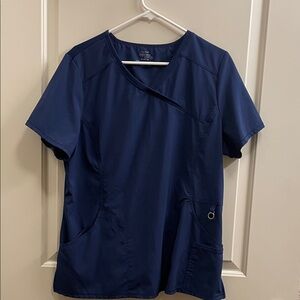 Cherokee Dark Blue Short Sleeve Women's Top